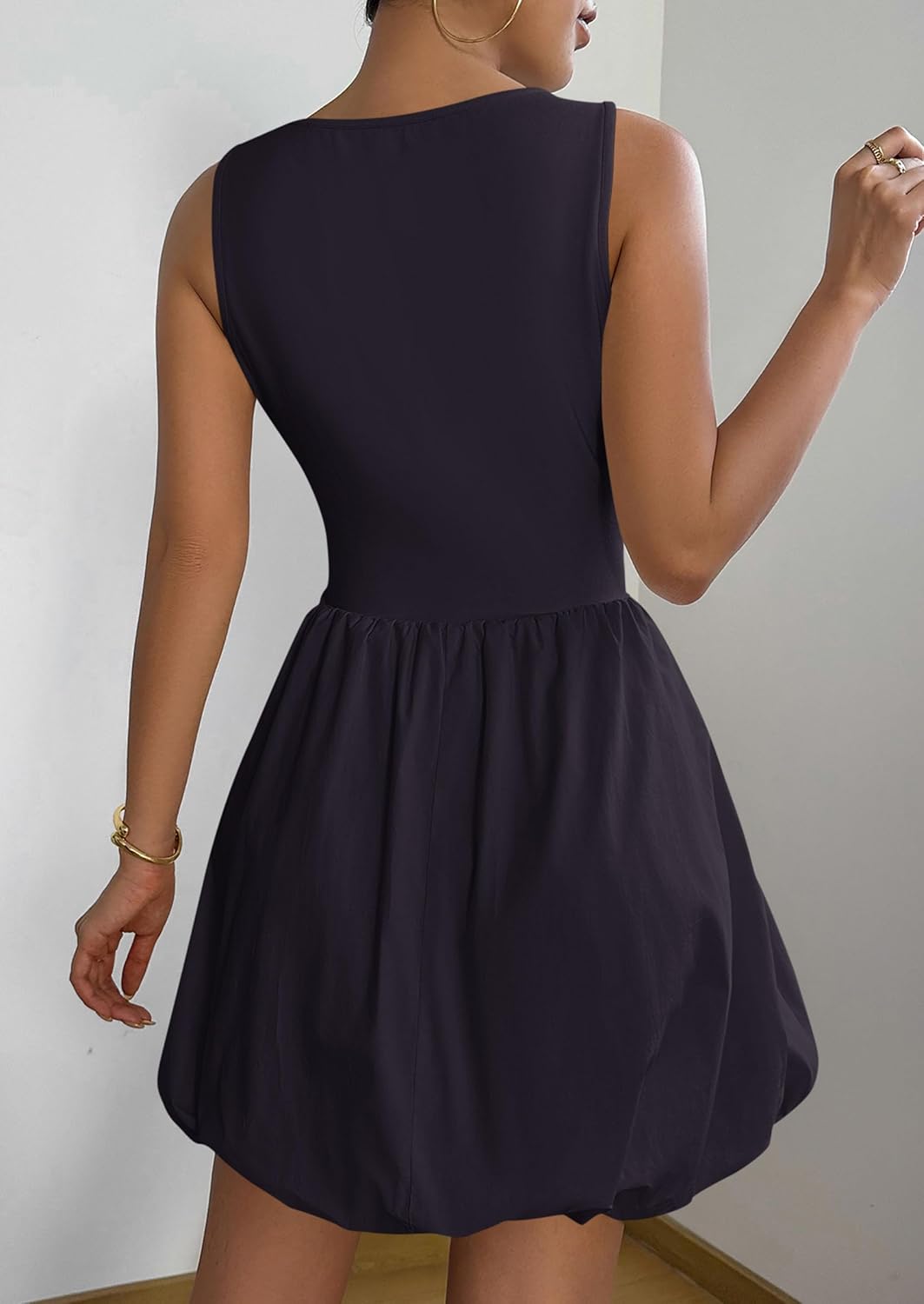 PRETTYGARDEN Summer Tank Dress – Casual Sleeveless Mini Sundress with Pockets