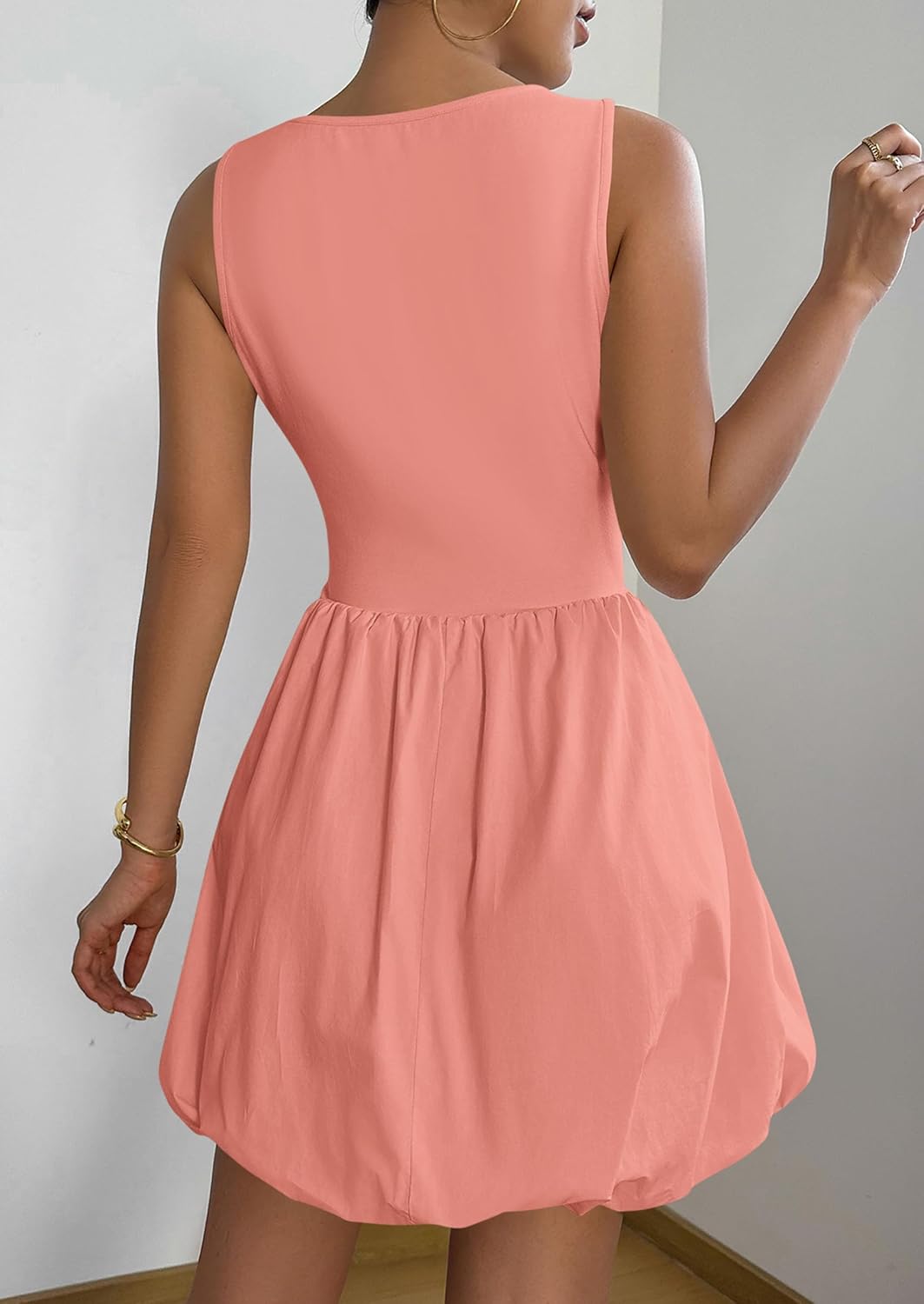 PRETTYGARDEN Summer Tank Dress – Casual Sleeveless Mini Sundress with Pockets