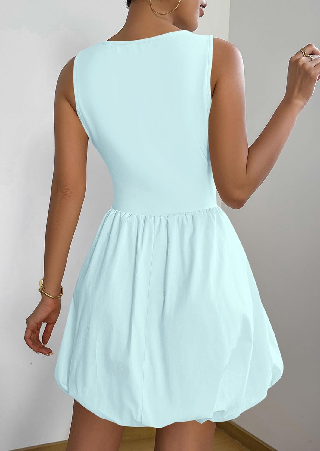PRETTYGARDEN Summer Tank Dress – Casual Sleeveless Mini Sundress with Pockets