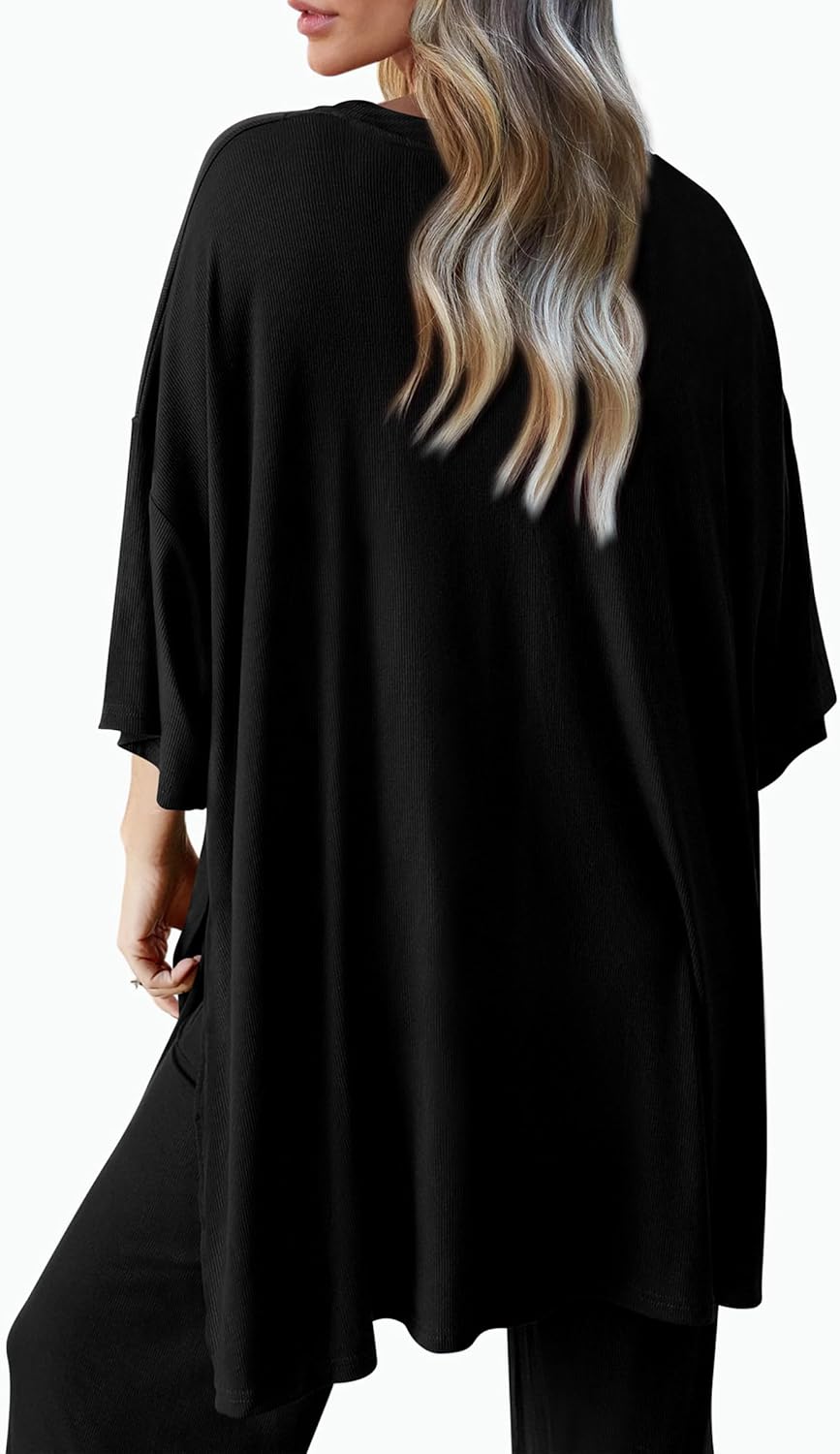 PRETTYGARDEN 2-Piece Lounge Set – Short Sleeve Top & Wide Leg Pants