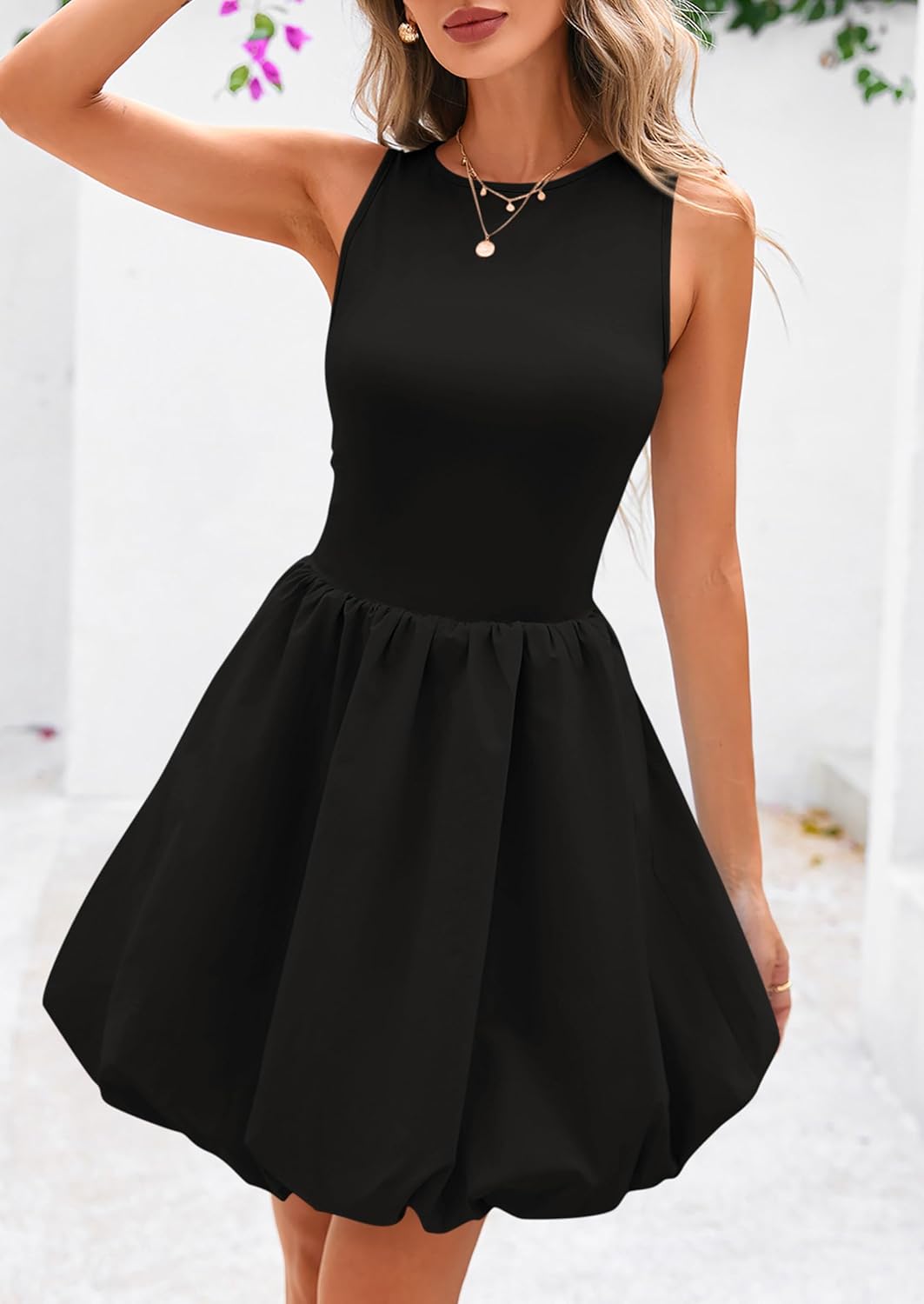PRETTYGARDEN Summer Tank Dress – Casual Sleeveless Mini Sundress with Pockets
