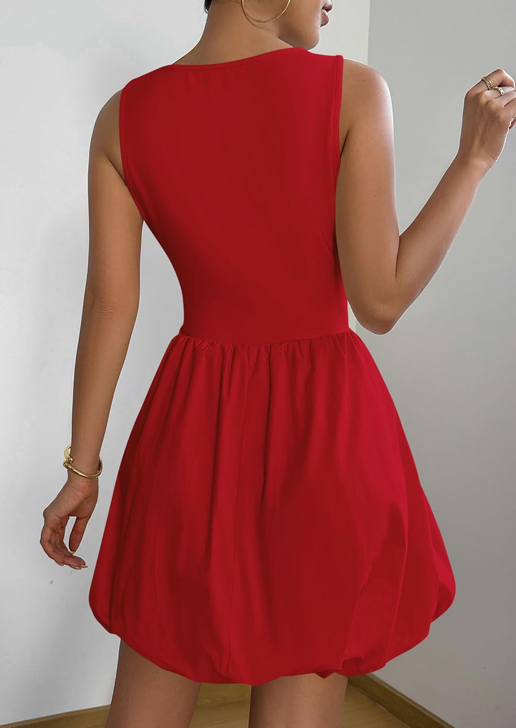 PRETTYGARDEN Summer Tank Dress – Casual Sleeveless Mini Sundress with Pockets