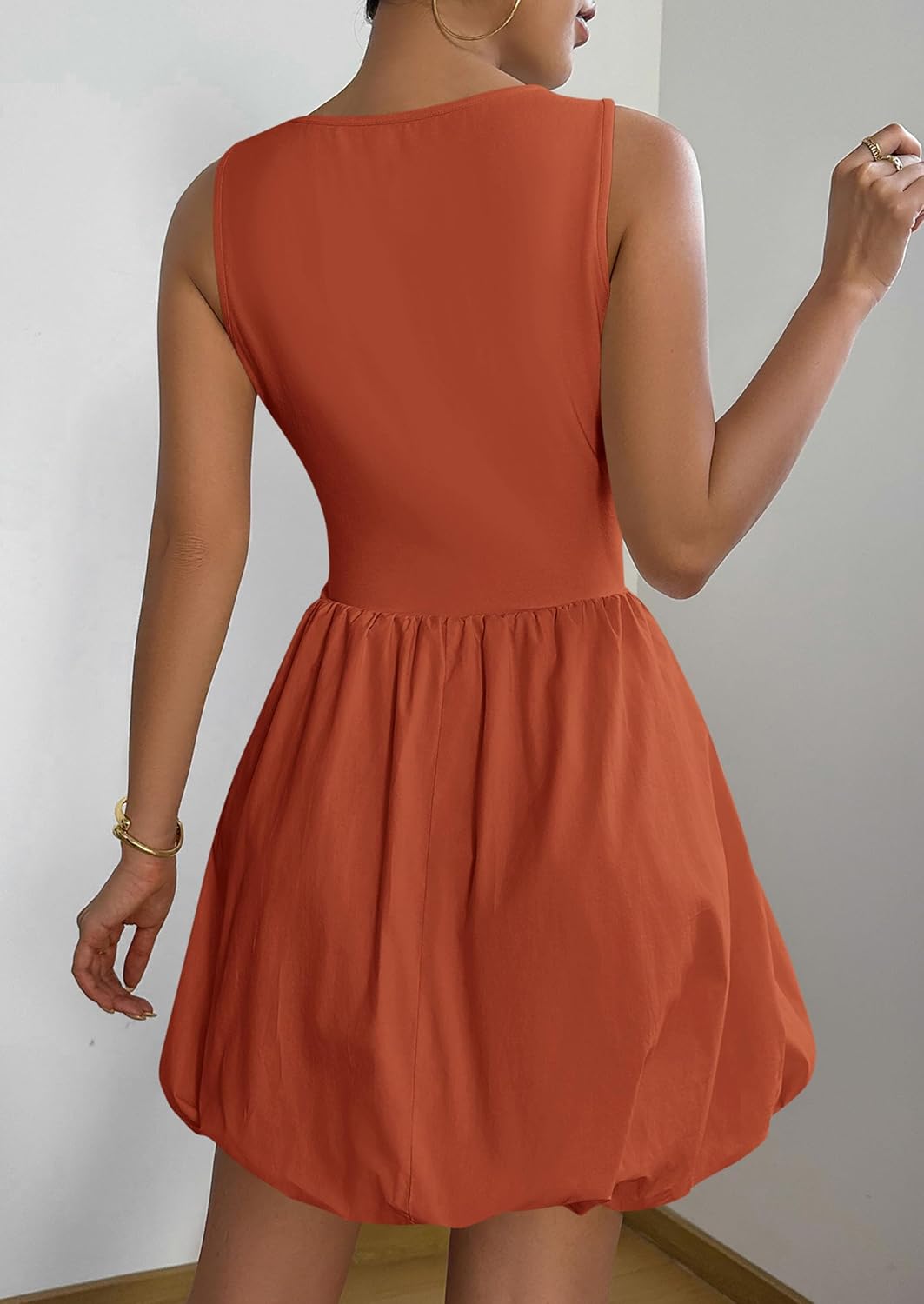 PRETTYGARDEN Summer Tank Dress – Casual Sleeveless Mini Sundress with Pockets