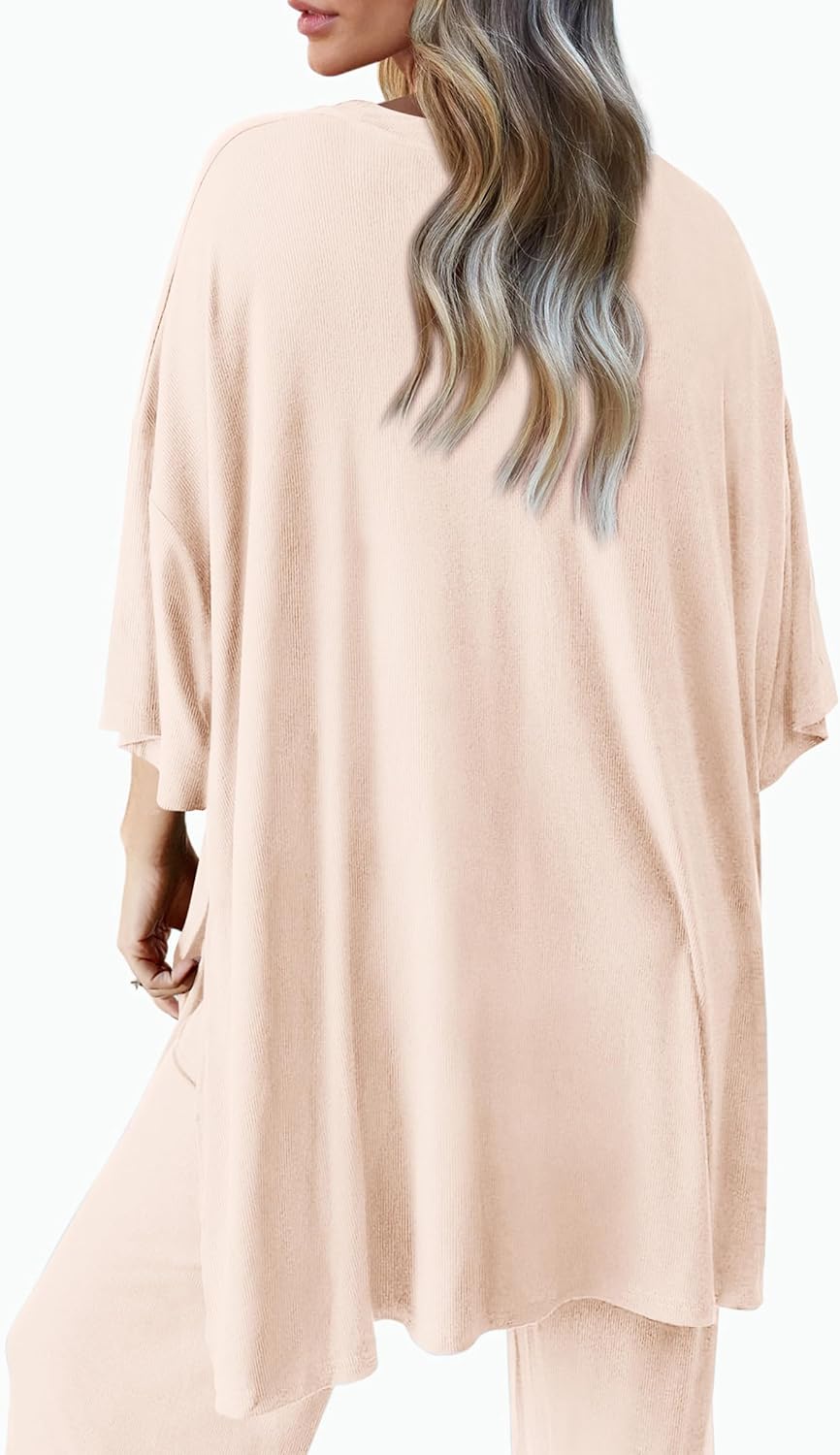 PRETTYGARDEN 2-Piece Lounge Set – Short Sleeve Top & Wide Leg Pants
