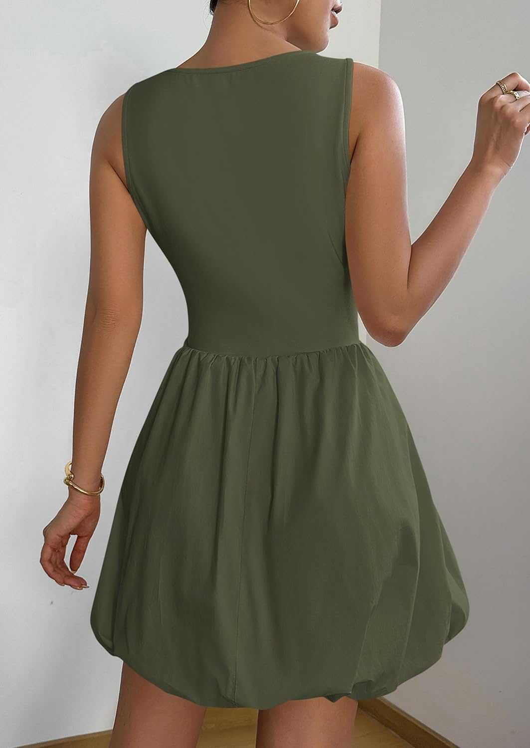 PRETTYGARDEN Summer Tank Dress – Casual Sleeveless Mini Sundress with Pockets