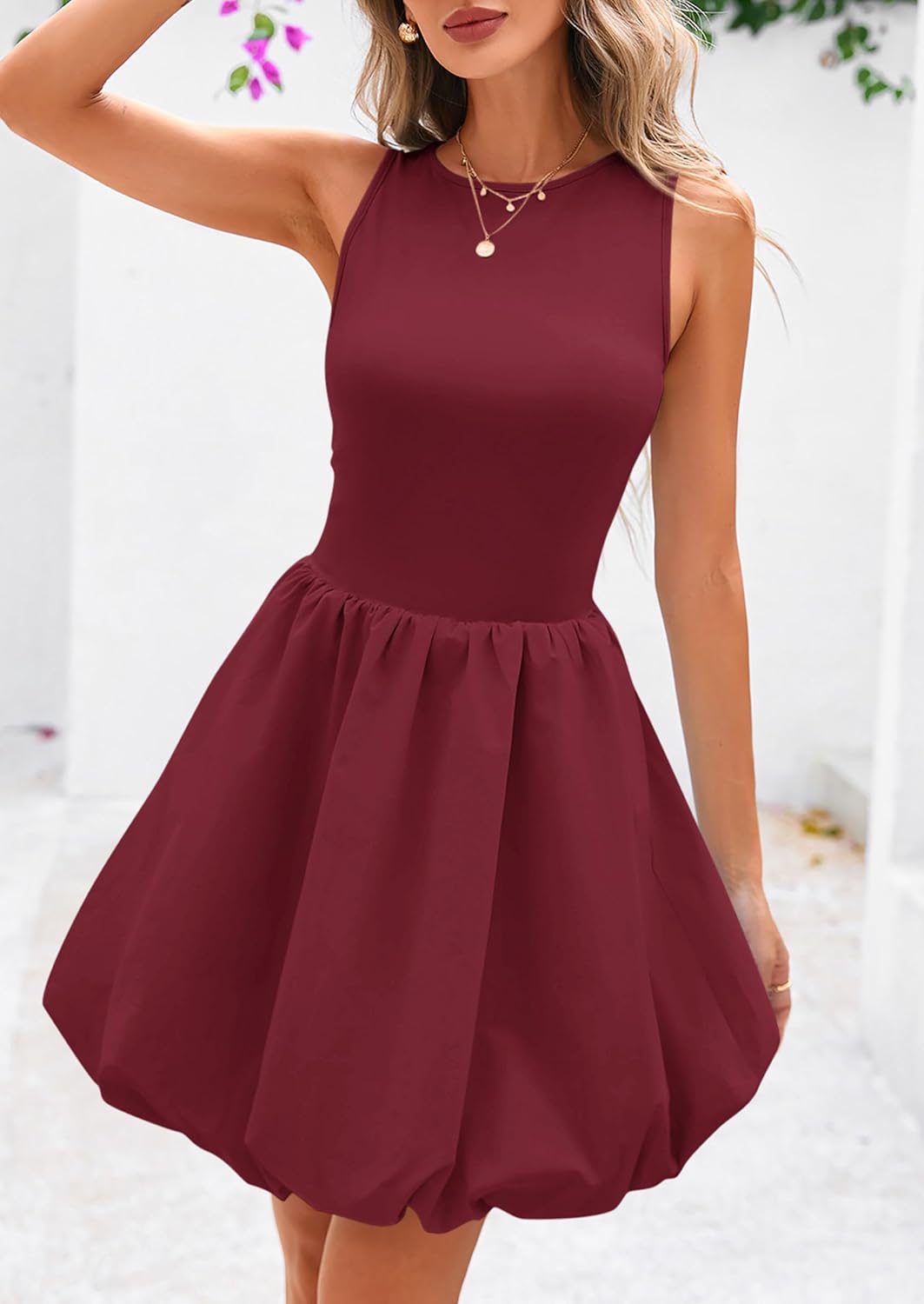 PRETTYGARDEN Summer Tank Dress – Casual Sleeveless Mini Sundress with Pockets